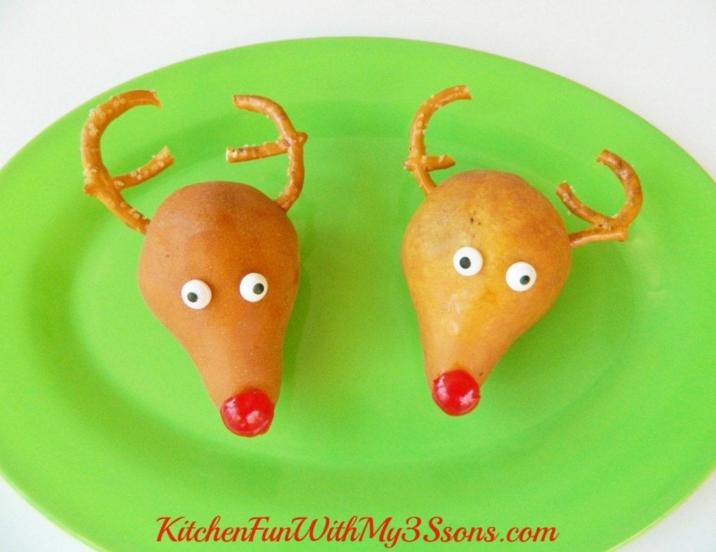 Rudolph the Red Nosed Reindeer Christmas Fruit Snack Close Up
