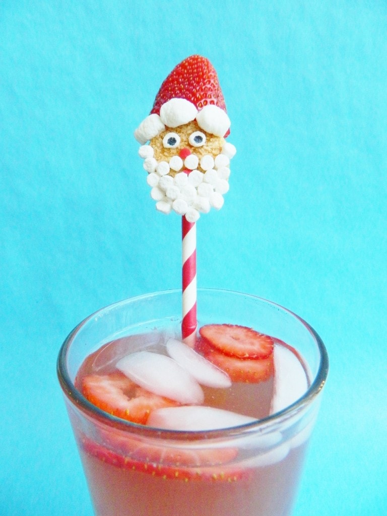 Strawberry Santa Soda