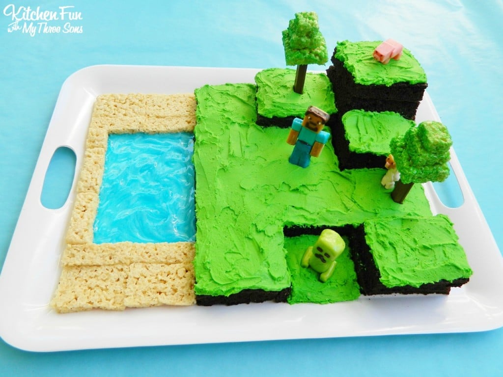 Minecraft Birthday Cake - Minecraft Cake - Eating on a Dime