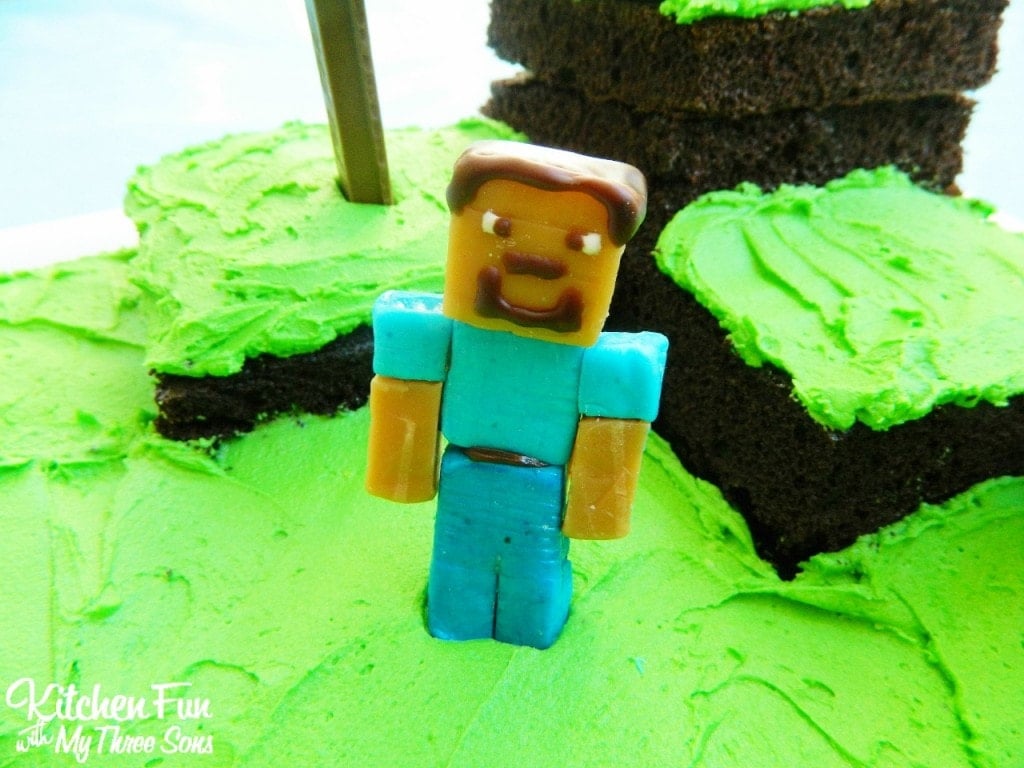 Easy Minecraft Birthday Party Cake