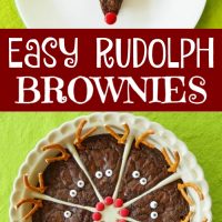 Easy Rudolph Brownies