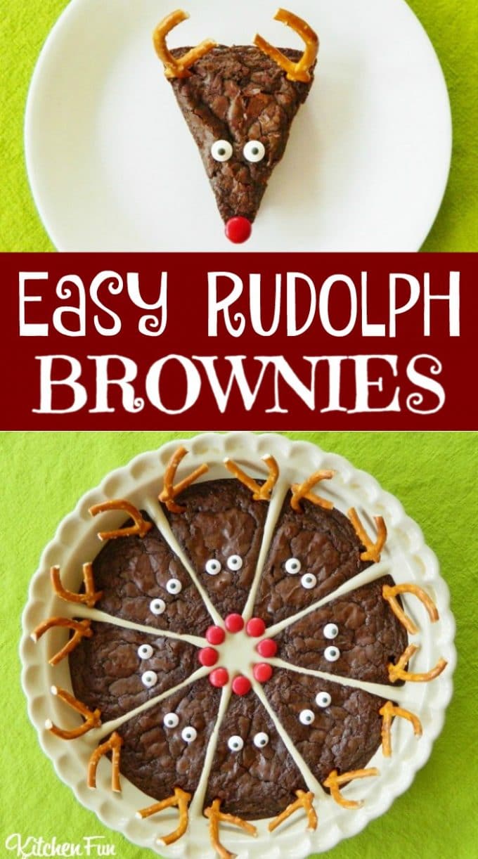 Easy Rudolph Brownies