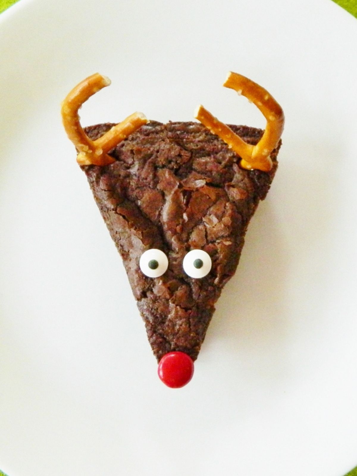 piece of reindeer brownie