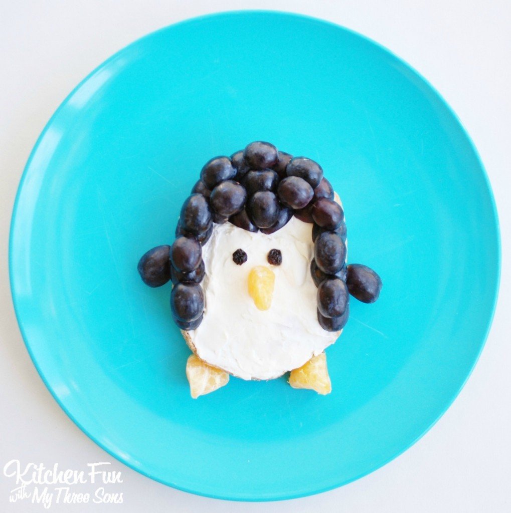 Penguin Bagel Breakfast