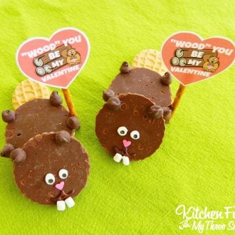 Valentine's Day Beaver Cookies