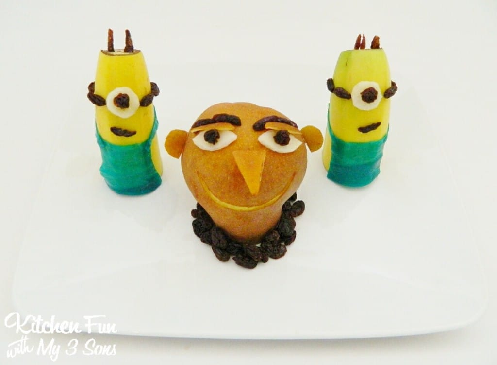 Despicable Me Fruit Snack from KitchenFunWithMy3Sons.com