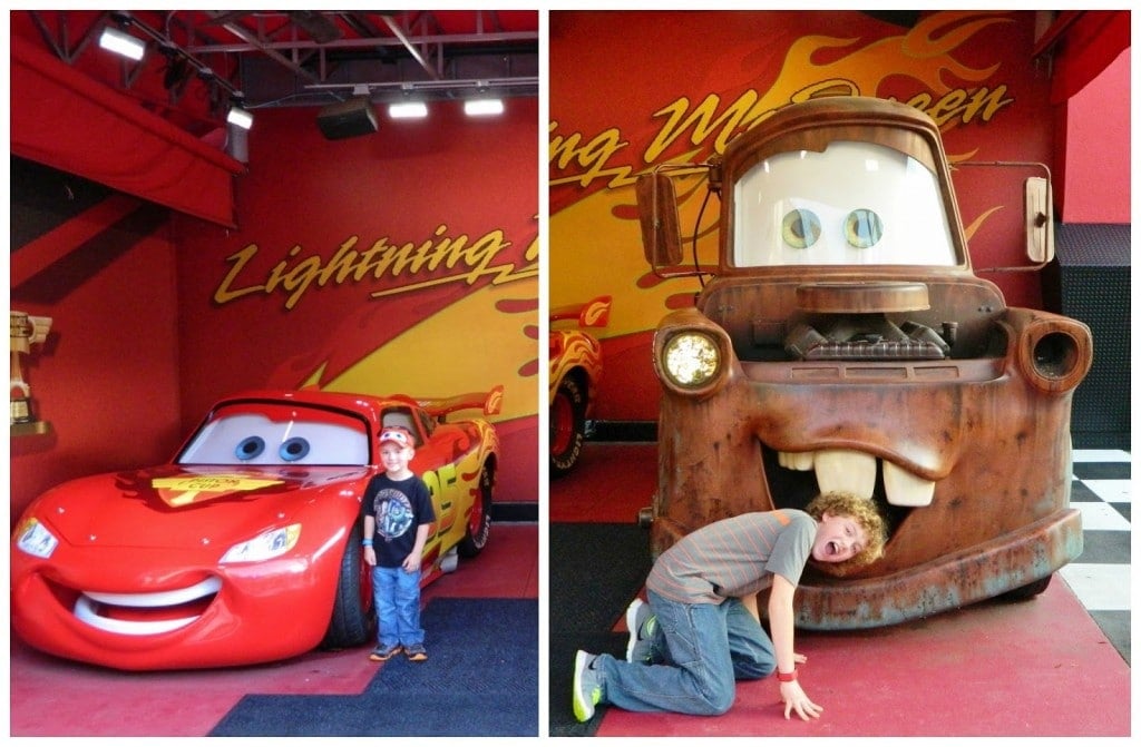 However, he was extremely excited to meet Lightning McQueen and Tow Mater.