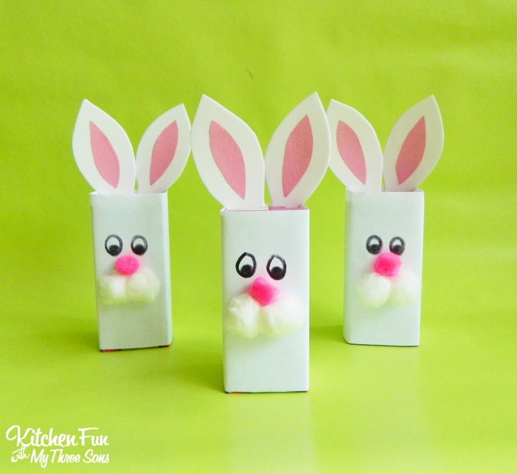 Bunny Juice Boxes for a Preschool Easter Party! KitchenFunWithMy3Sons.com
