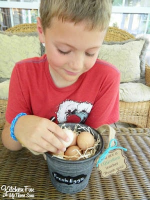 Teacher Appreciation Farm Fresh Eggs Gift with Free Printable!