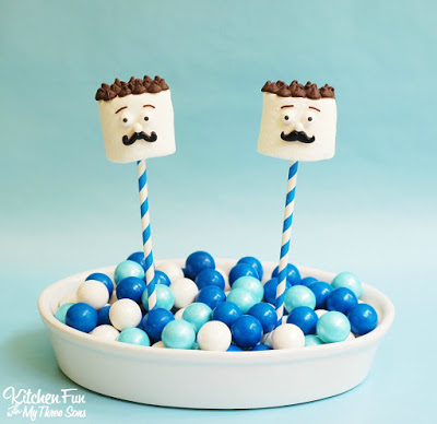 Easy Father's Day Marshmallow Pops