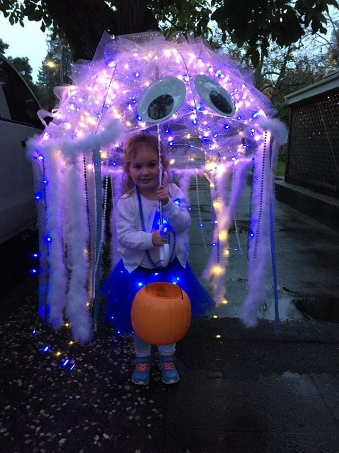 Stunning Homemade Jellyfish Costume  Jellyfish costume, Family themed  halloween costumes, Jellyfish costume diy