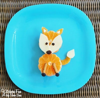 Fox Fruit Snack - Kitchen Fun With My 3 Sons