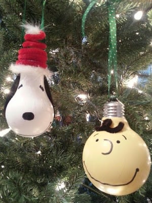 DIY Charlie Brown & Snoopy Ornaments for Christmas!