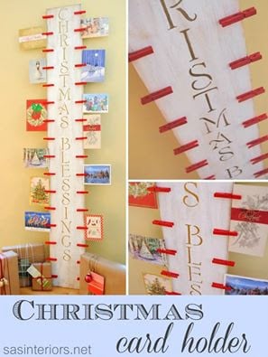 DIY Christmas Card Holder 
