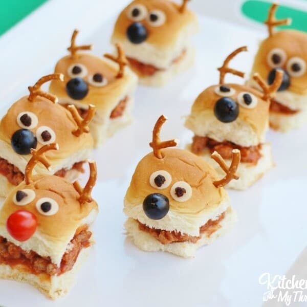 Christmas Reindeer Sloppy Joe Sliders