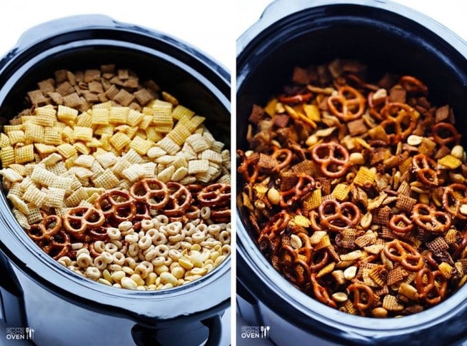 Slow Cooker Chex Mix...didn't realize you could make this is a Crock Pot!!