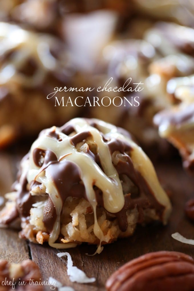 German Chocolate Macaroons 