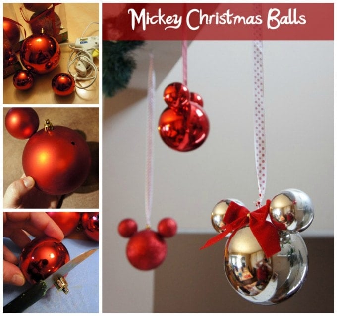 Mickey Mouse Ball Ornaments for Christmas