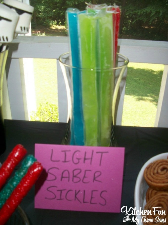 Star Wars Light Saber Popsicles