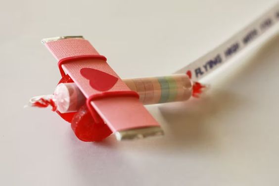 Valentine's Day Candy Airplane