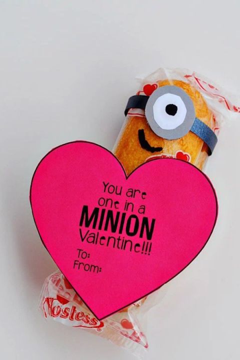 Minion Twinkie Valentine