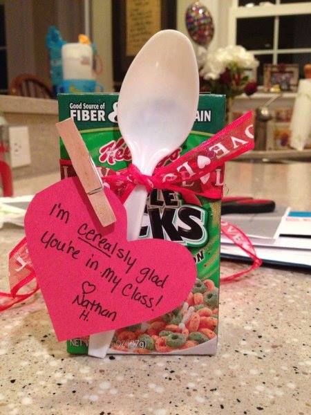 Cereal Box Valentine