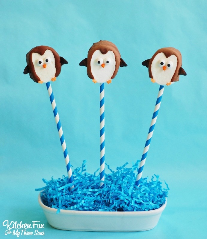 Easy Marshmallow Penguin Pops for Kids