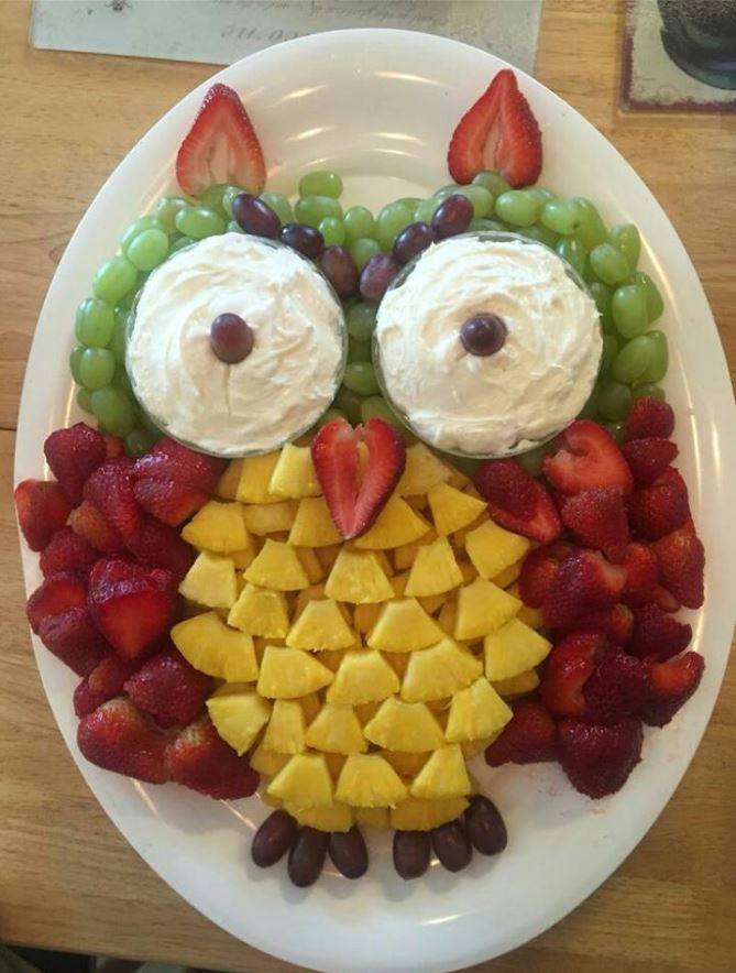Fruit Owl Snack Tray....adorable!