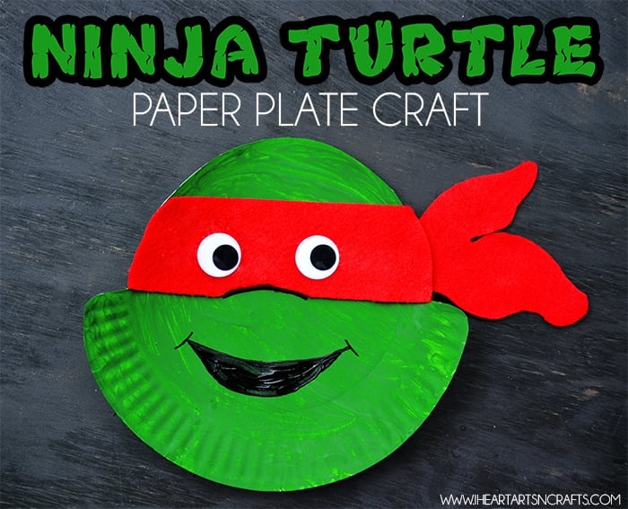 Ninja Turtles Paper Plate Craft