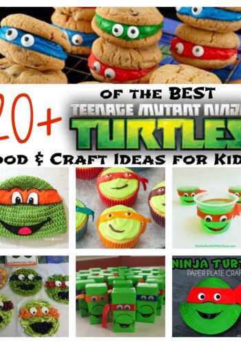 Over 20 of the BEST Teenage Mutant Ninja Turtles Food & Craft Ideas for Kids! KitchenFunWithMy3Sons.com