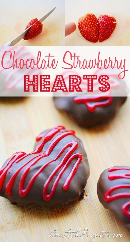 Valentine Chocolate Strawberry Hearts