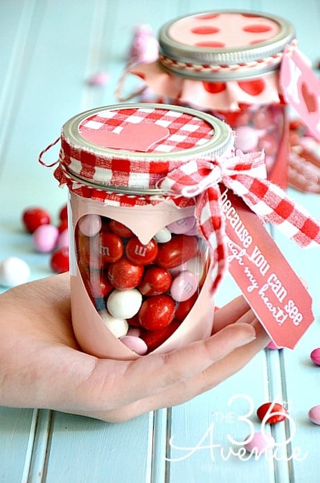 DIY Valentine's Day Candy Jars