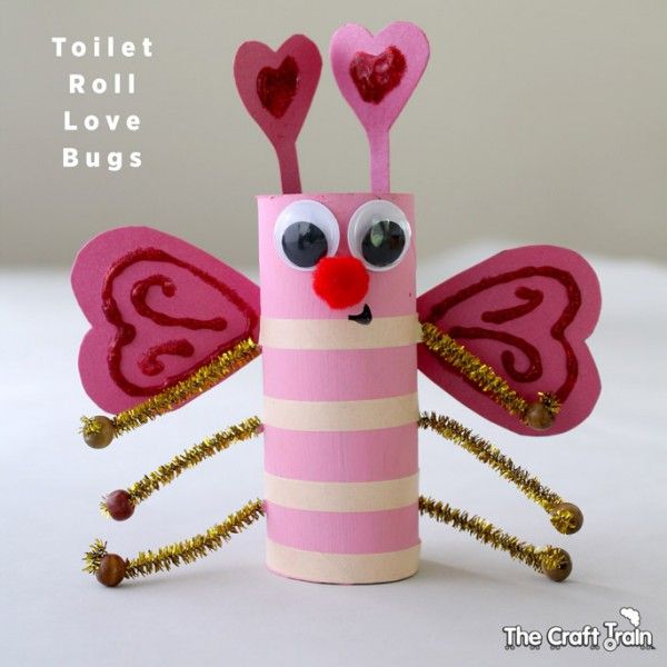 Valentine Toilet Roll Love Bugs