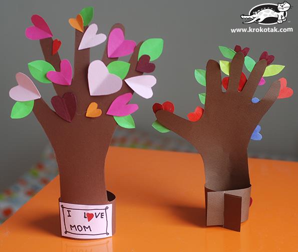 Heart Tree Craft for Valentine's Day or Mother's Day