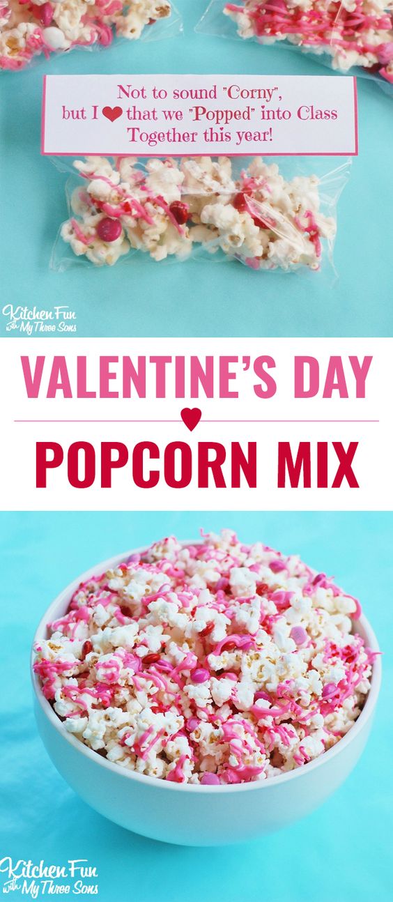 Valentine's Day Popcorn Mix