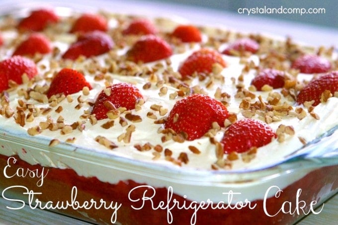 Easy Strawberry Refrigerator Cake