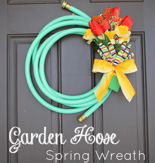 DIY Garden Hose Wreath