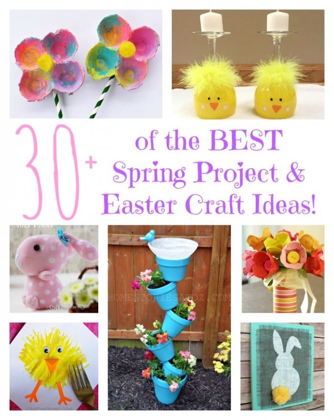 Over 30 of the BEST Spring Project & Easter Craft Ideas from KitchenFunWithMy3Sons.com