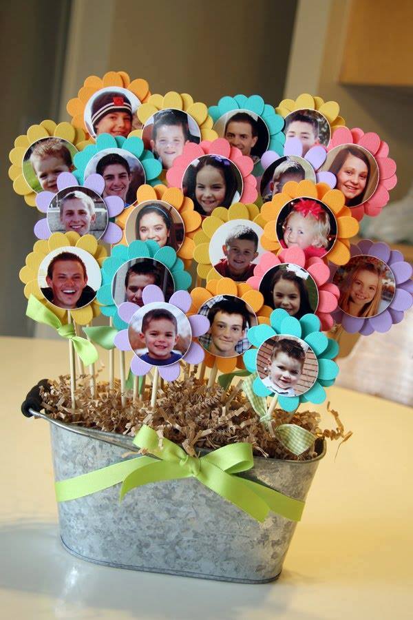 Grandkids Photo Flower Pot Craft for Grandma!