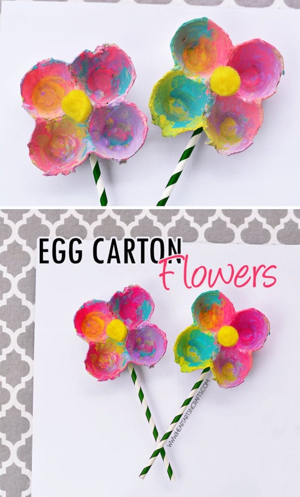 DIY Egg Carton Flowers