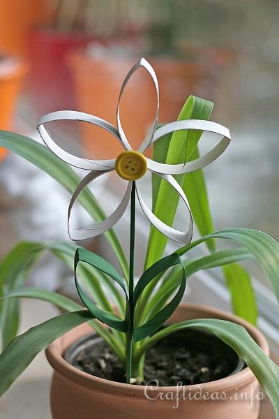 Cardboard Tube Spring Flowers Craft