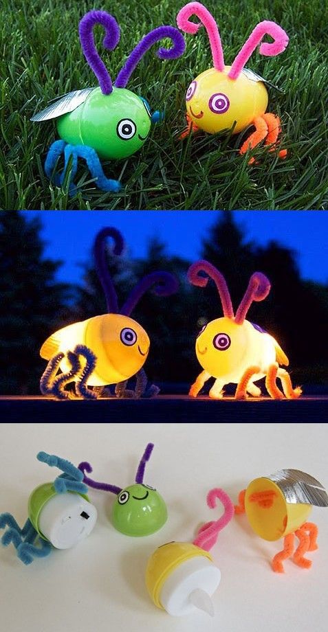 Fire Fly Glowing Easter Egg Bug Craft 