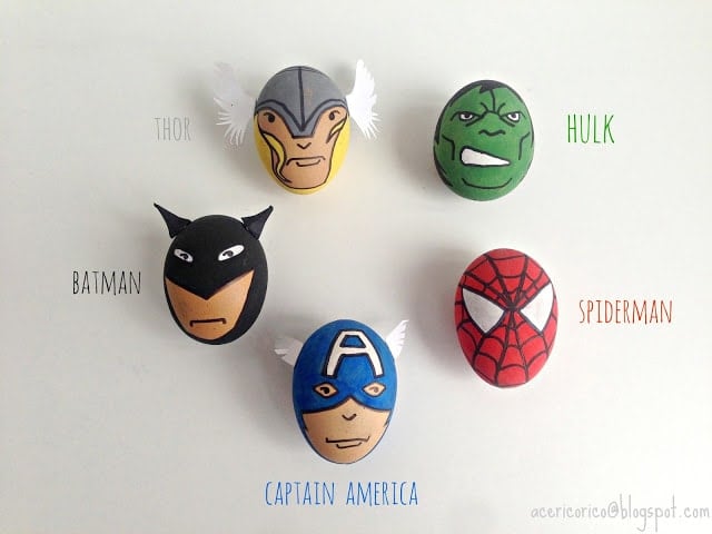Super Hero Easter Eggs