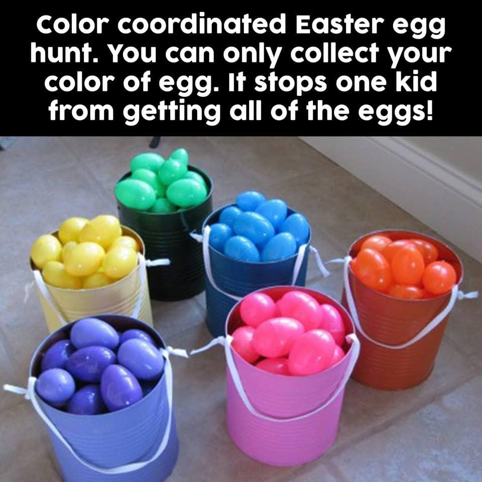 Color Coordinated Easter Egg Hunt!
