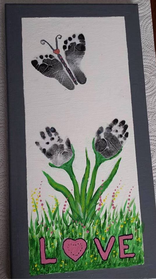 Butterfly Hand & Footprint Art