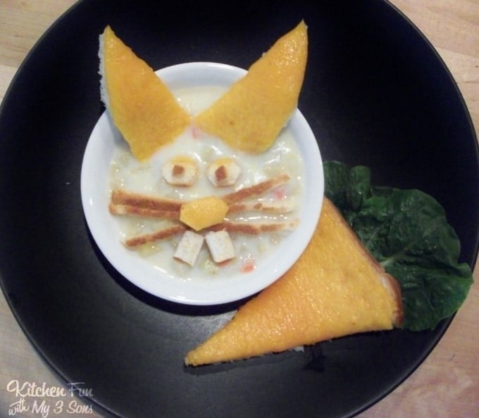 Easter Bunny Potato Soup Dinner for the Kids from KitchenFunWithMy3Sons.com