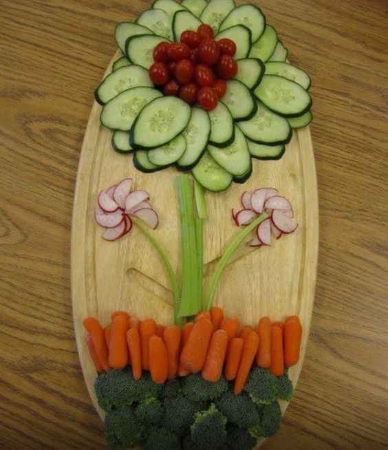 Spring Veggie Platter...great idea for Easter!