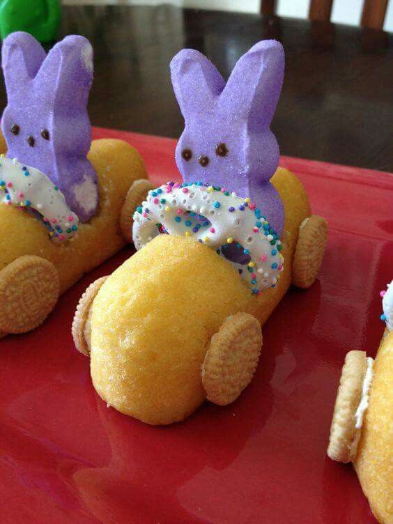 Easter Bunny Peeps & Twinkie Race Cars