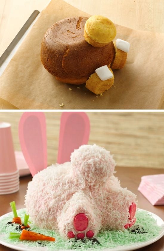 Bunny Butt Cake for Easter!