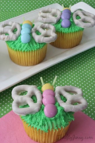 Spring Butterfly Cupcakes